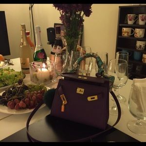 House of hello purple bag